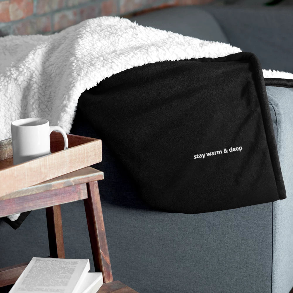 Embroidered Premium Sherpa Blanket | Port Authority BP40 – Stay Warm & Deep