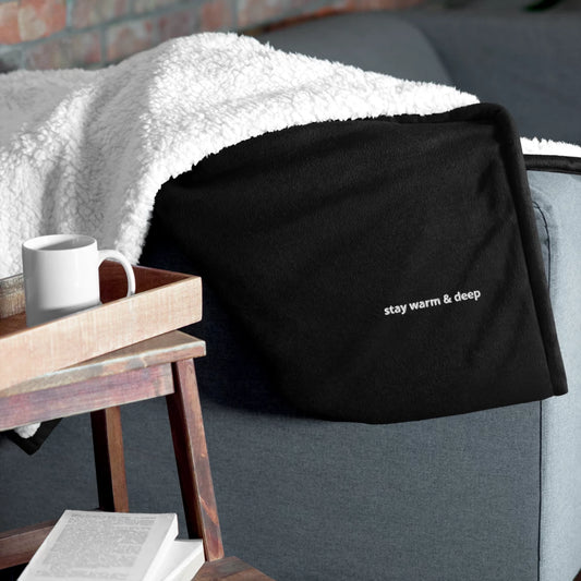 Embroidered Premium Sherpa Blanket | Port Authority BP40 – Stay Warm & Deep